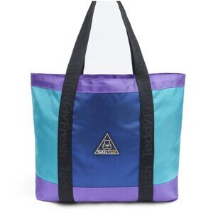 BNWOT Teddy Fresh Colorblock Zip Tote in Aqua/Blue/Purple